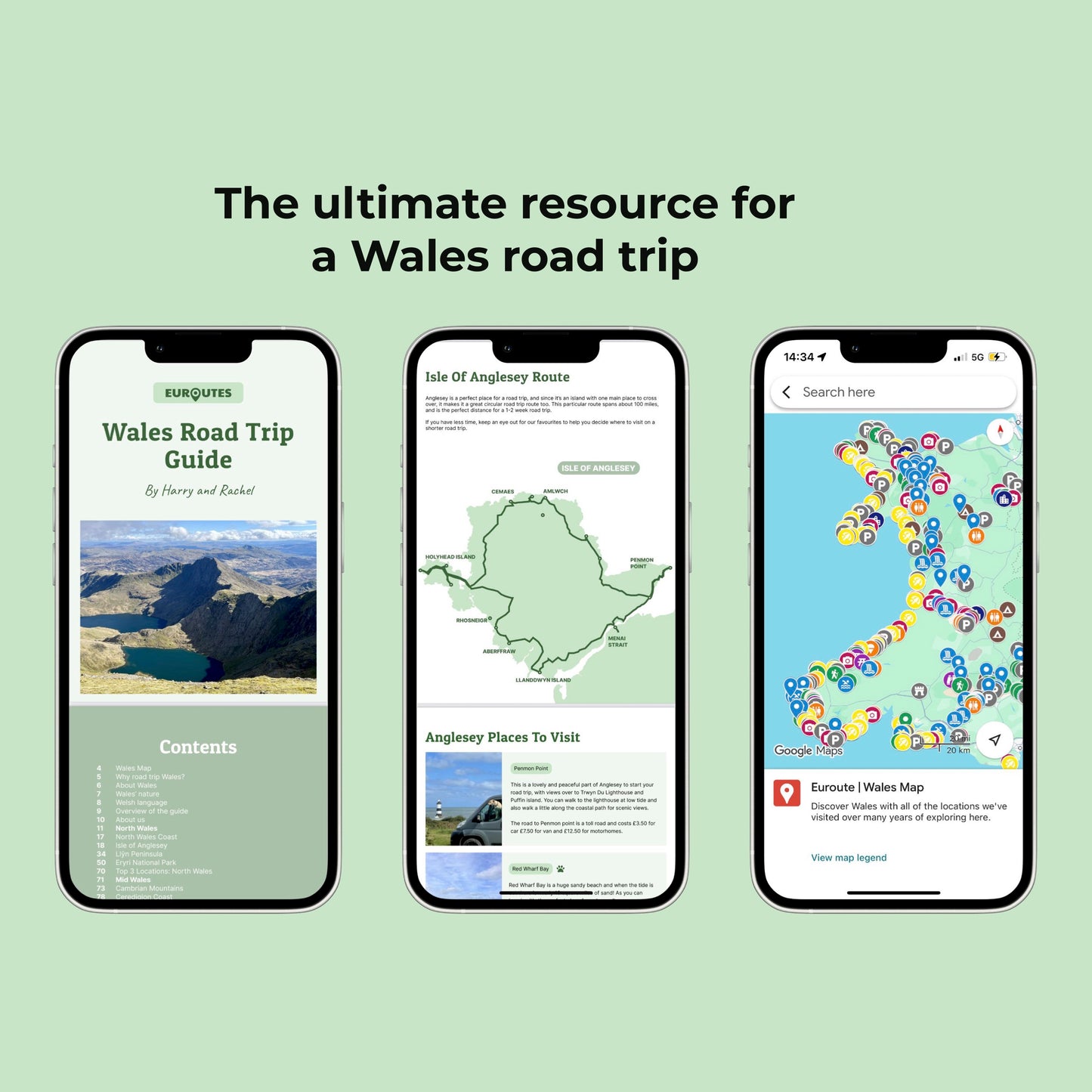 Wales Road Trip Map and Travel Guide